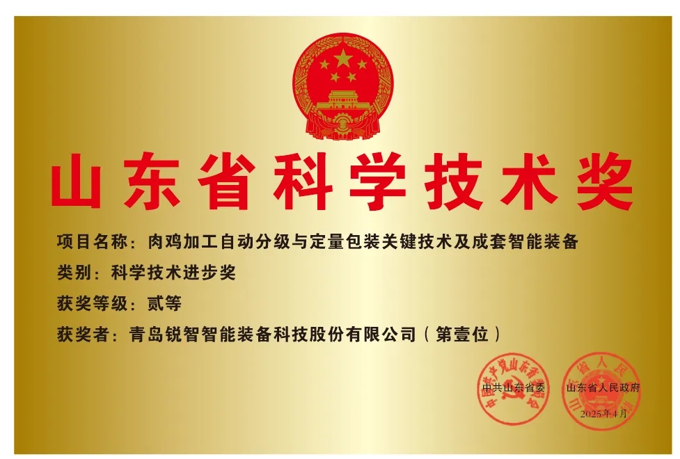 喜報！銳智智能榮獲2024年度山東省科學(xué)技術(shù)進(jìn)步獎